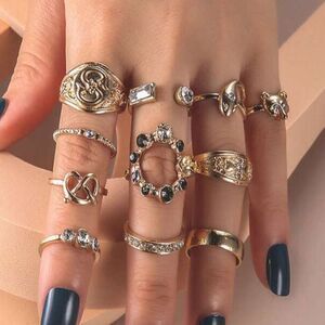 boho ring set A178